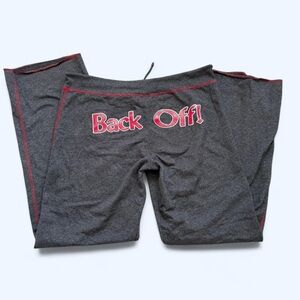 Grey and red Looney Tunes pants